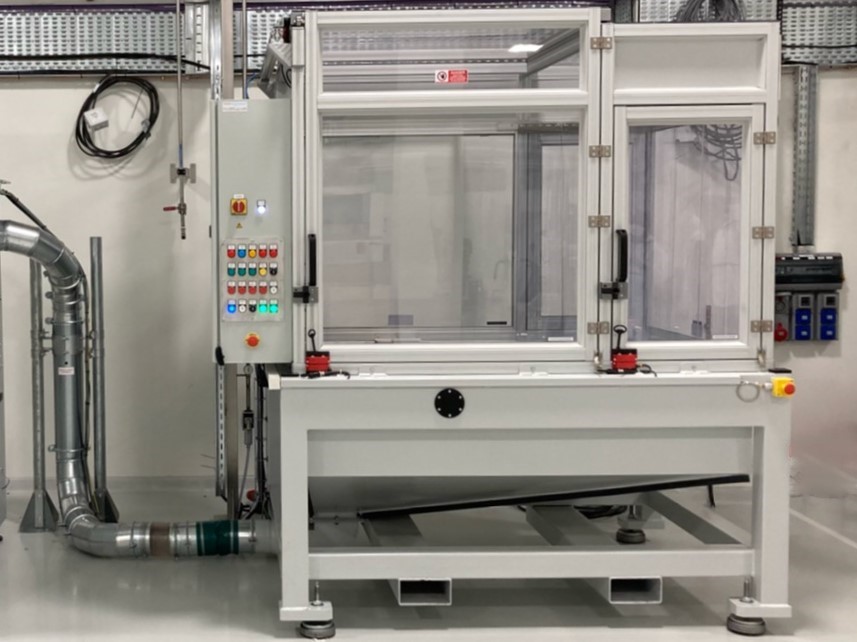 dedusting machine for additive manufacturing